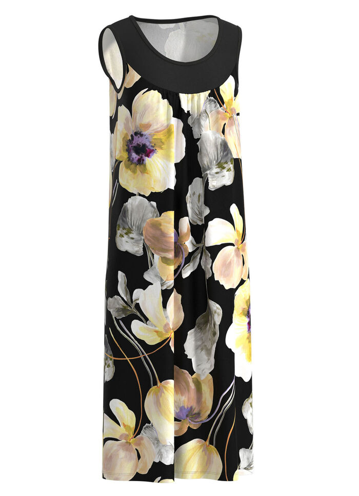 Kleid mit farbbrillantem Druckdessin 