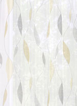 Store mit Punktewelle-Dessin GOLD-GRAU