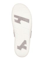 ELENA EDEN, klassische Damen-Clogs, Weite H, mit herausnehmbarem Fu&szlig;bett WEISS-BUNT