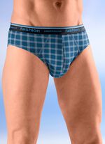 Viererpack Slips mit Karodessin 