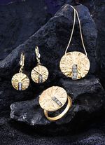 Pure Eleganz:Damenring mit 4 Roh-Diamanten 