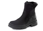 Waldläufer Stiefelette aus Rind-Nubukleder SCHWARZ