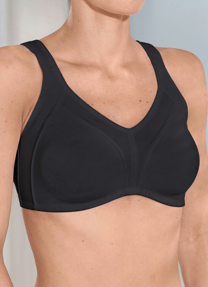 Naturana Minimizer- BH mit hohem Baumwollanteil SCHWARZ