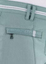 7/8-lange Hose mit kontrastfarbenem Zierband JADEGRÜN