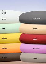 Luxuszwirn-Jersey-Spannbetttuch mit Elasthan CREME