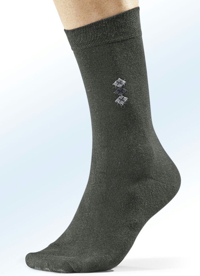 Achterpack Socken mit flachgen&auml;hter Spitze 