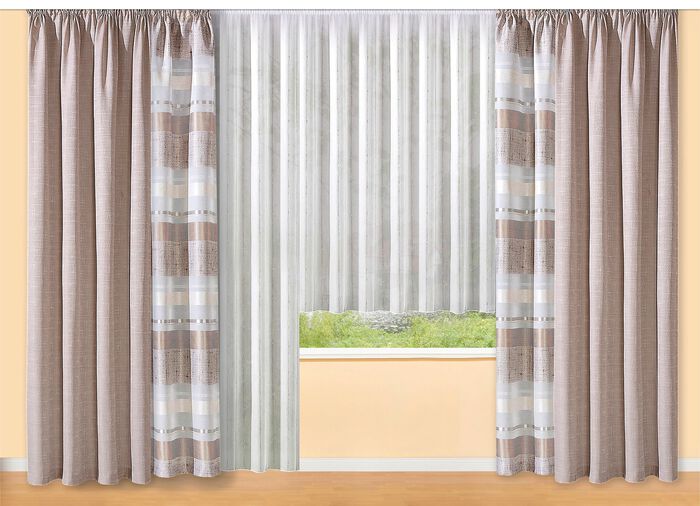 &Uuml;bergardinen-Garnitur aus deutscher Fertigung 