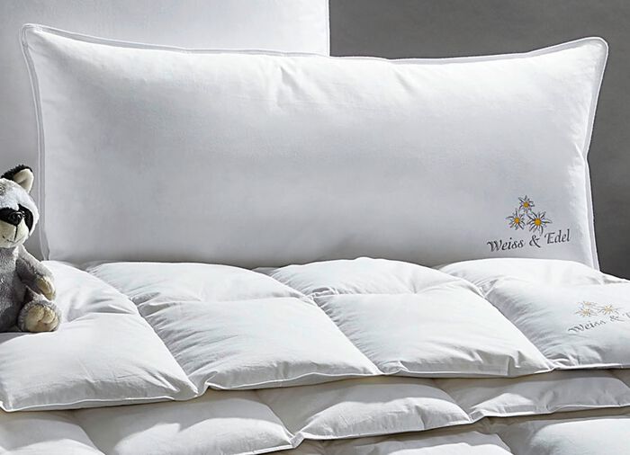 4-Jahreszeiten-Kissen Weiss & Edel von OBB, hergestellt in Deutschland 