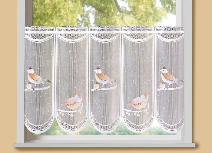 Handcolorierter Kurzstore mit Stangendurchzug 