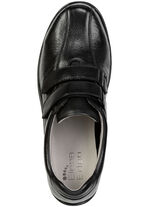 ELENA EDEN, bequeme Damen-Slipper, Weite H, mit herausnehmbarem Fu&szlig;bett SCHWARZ