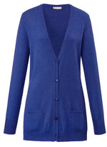 Strickjacke mit Modal  BLAU