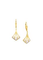 Ohrringe mit Zirkonia und S&uuml;&szlig;wasser-Zuchtperlen 