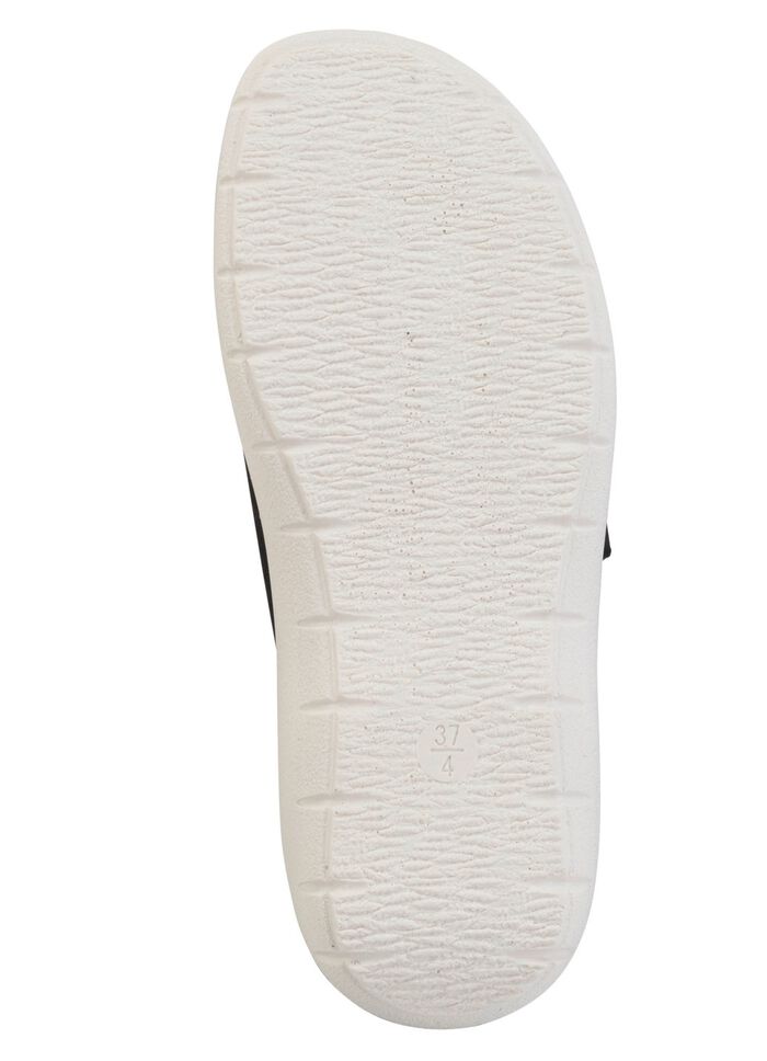 Zweierpack Pantoletten aus Nubuk- und Nappasynthetik 1X SCHWARZ, 1X WEISS