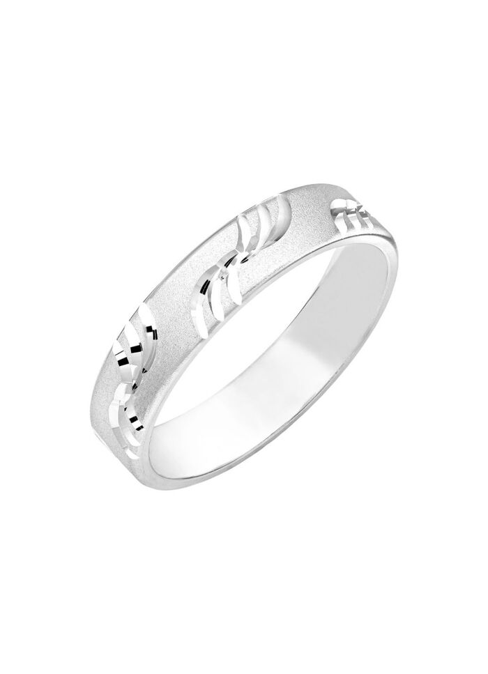 Partnerring mit Diamantmuster 