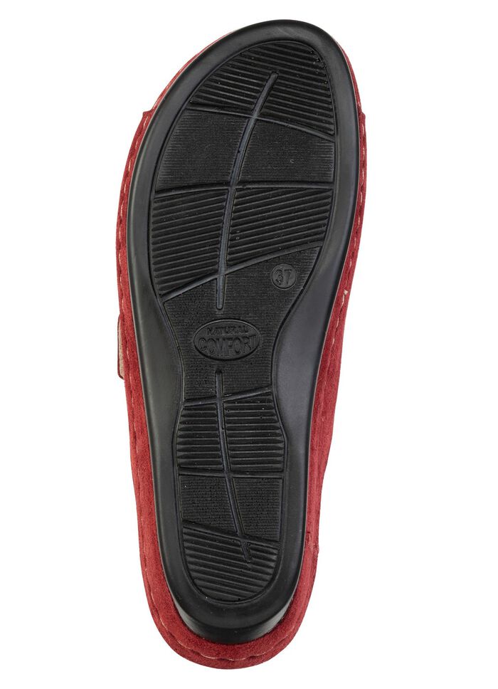 Leichte Damen-Pantoletten, Weite G, mit Klettverschluss 