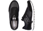 Schnür-Sneaker mit herausnehmbarem Textilfußbett SCHWARZ