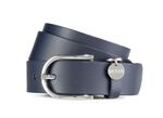 Lederg&uuml;rtel MARINEBLAU