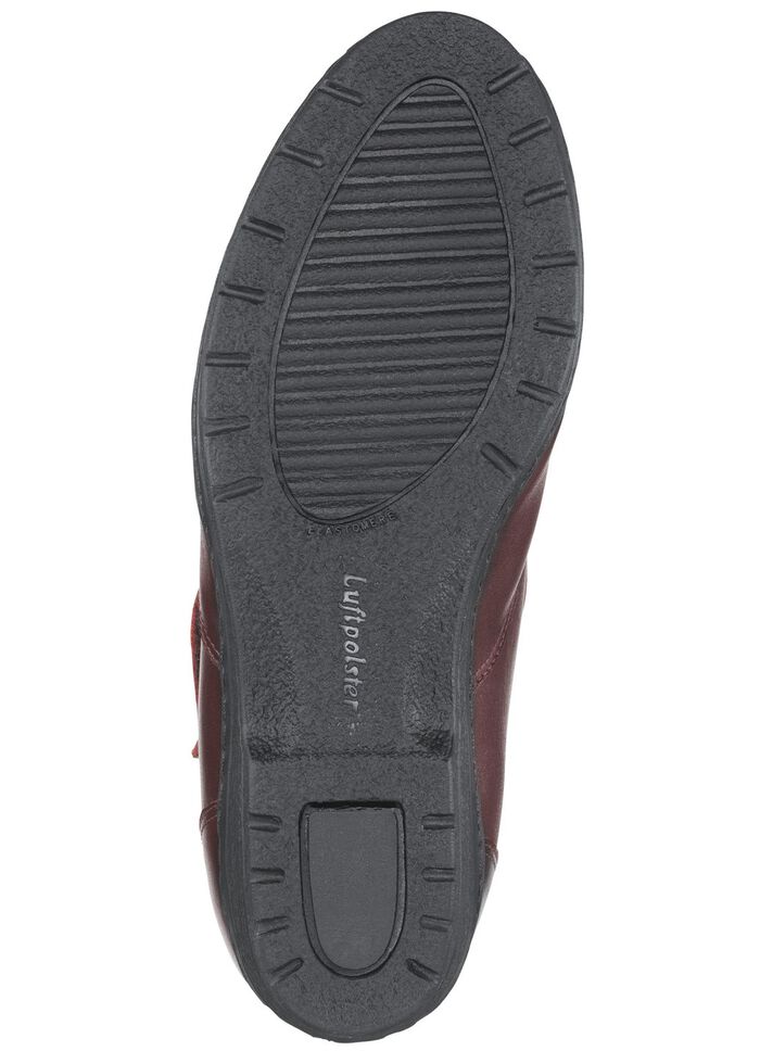 ELENA EDEN Stiefelette aus Rind-Anilinleder BORDEAUX