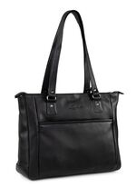 Laurina, Tasche, Damen, mit zwei Umh&auml;ngeriemen SCHWARZ