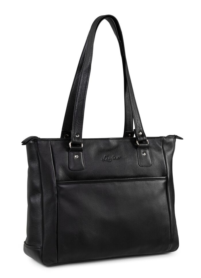 Laurina, Tasche, Damen, mit zwei Umh&auml;ngeriemen SCHWARZ