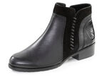 Remonte Stiefelette mit seitlicher Zier-Naht SCHWARZ