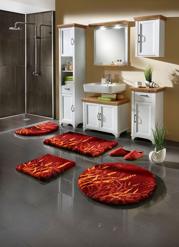 Naturnahe Badgarnitur mit Gr&auml;sermotiv TERRA