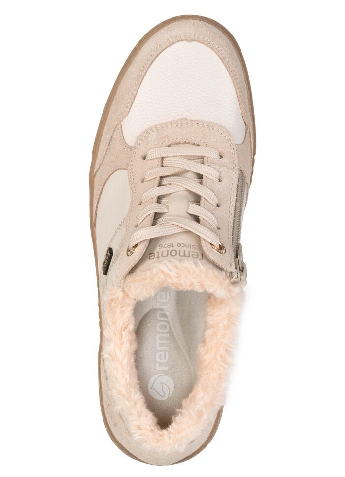 Remonte, bequeme Damen-Sneaker, Winterschuhe, Weite G, mit herausnehmbarem Fu&szlig;bett BEIGE