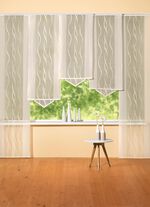 Moderne Schiebegardine mit dezentem Wellen-Design 