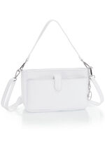 Laurina Tasche aus genarbtem Kalb-Nappaleder WEISS