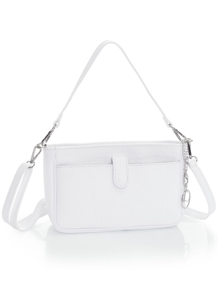 Laurina Tasche aus genarbtem Kalb-Nappaleder WEISS