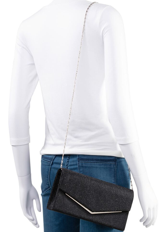 Abendtasche mit abnehmbarer Kette 