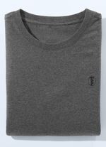 Doppelpack Shirt in 4 Farben  1x WEI&szlig; 1x DUNKELGRAU MELIERT