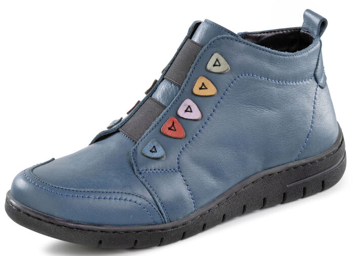 ELENA EDEN, gefütterte Damen-Boots, Winterschuhe, Weite H, mit herausnehmbarem Fußbett JEANS