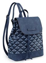 Rucksack mit effektvoll dessiniertem Textil 