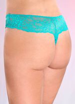 Sexy Dreierpack Stringtangas aus elastischer Spitze 