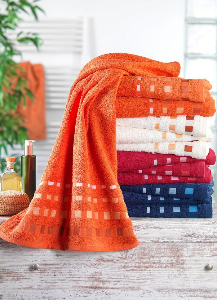 Frottier-Serie mit aufwendig gewebter Bord&uuml;re 