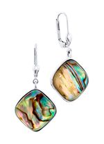 Ohrringe mit Kristall-Abalone 