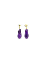 Ohrstecker aus Gold mit Amethyst 