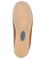 Andrea Conti, bequeme Damen-Sneaker, Weite G, mit herausnehmbarem Fu&szlig;bett COGNAC