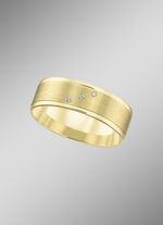 Breiter, massiver Trauring, glänzend/mattiert 