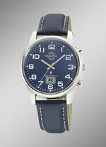 Master Time Funk-Herrenuhr mit Lederarmband 