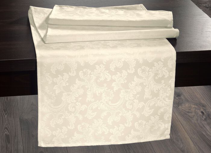 B&uuml;gelfreie Tischdecke mit Fleckschutz-Ausr&uuml;stung CHAMPAGNER