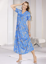 Nachthemd, knöchellang mit großzügiger Motivspitze  