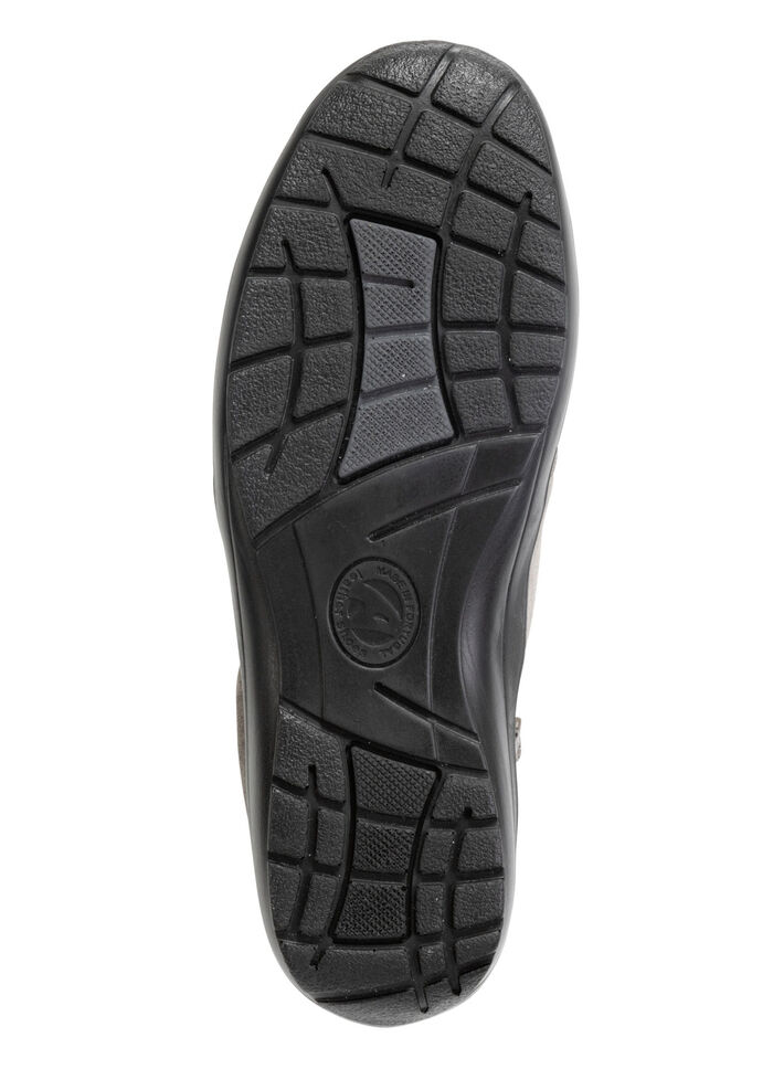 ELENA EDEN, bequeme Damen-Boots, Weite H, mit herausnehmbarem Fußbett GRAU