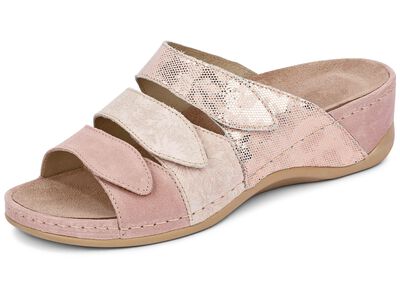 Mubb, bequeme Damen-Pantoletten, Weite H, mit herausnehmbarem Fu&szlig;bett 