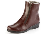 ELENA EDEN Stiefelette aus weichem Nappaleder BORDEAUX
