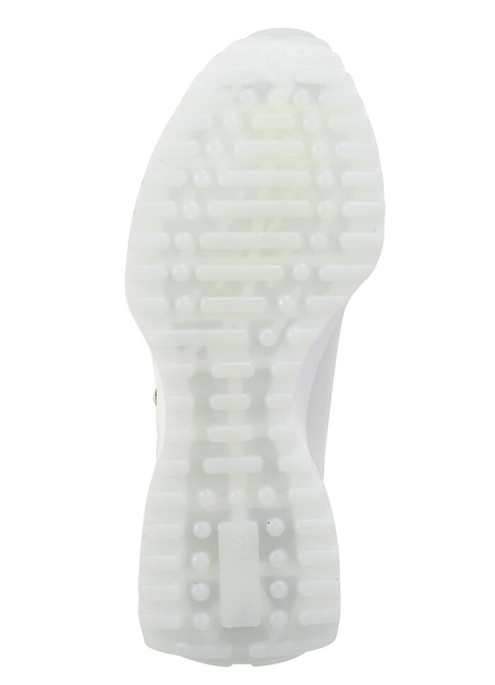 Waldläufer Sneaker mit Nietenbesatz WEISS-EISGRAU