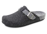 Klassische Herren-Hausschuhe, aus Wollfilz GRAU