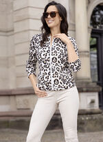 Blusenjacke mit Stehkragen 