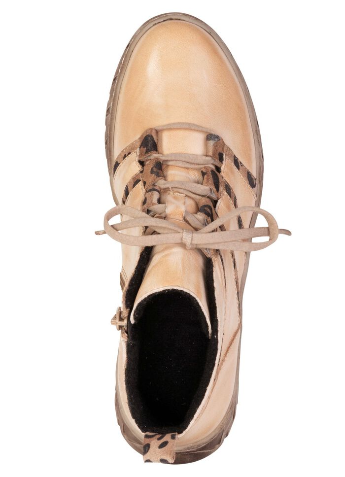 Gemini, trendige Damen-Stiefeletten, Winterschuhe, Weite G, mit herausnehmbarem Fu&szlig;bett HELLBEIGE